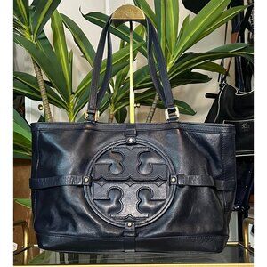 TORY BURCH NAVY BLUE HOLLY SHOULDER BAG
